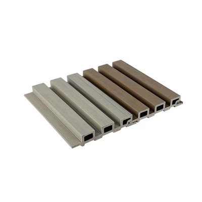 購入 23x135mm WPCのクラッディング パネル木プラスチック合成のフルーティングを施された板の壁パネル内部のブラウン オンライン製造