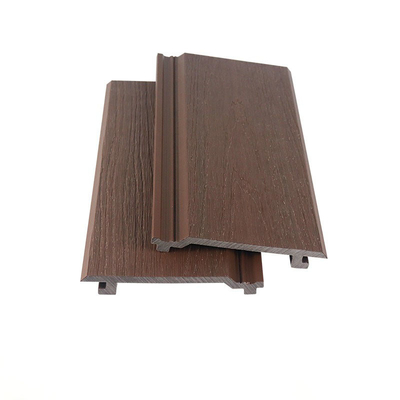 購入 環境に優しい145x20.5mmブラウンWPC壁板と木製プラスチック複合型外壁板 オンライン製造
