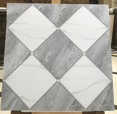 購入 ホテルのための40x40cm 焼け灰色セラミック・ラスティック・タイル リビングルームのための灰色内部の床タイル オンライン製造