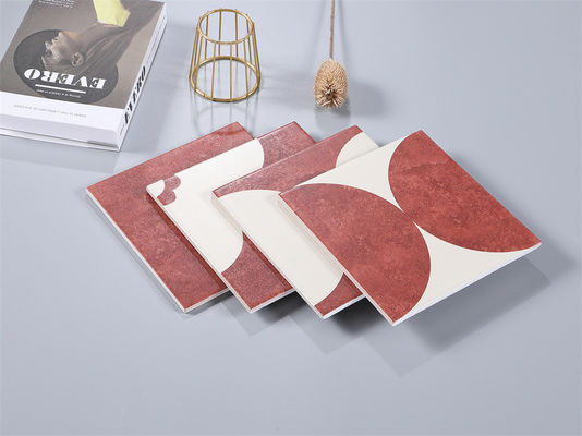 購入 屋内床壁用レッドベージュ20x20cmセラミックラスティックタイル オンライン製造