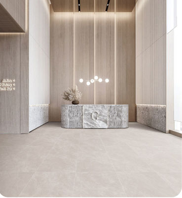 購入 600x1200mm ベージュ ソフト 艶出し磁器質床タイル AAA グレード オンライン製造