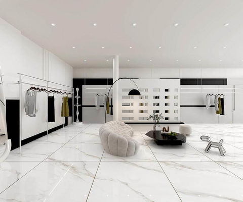 購入 1200×1200mm 白く磨いたガラスのポルセランタイル AAAグレード オンライン製造