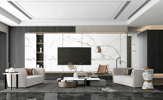 購入 カーララ 室内 床 壁 タイル ポーリング グラス ポルセランタイル 900x1800x9mm 装飾 建築用 オンライン製造