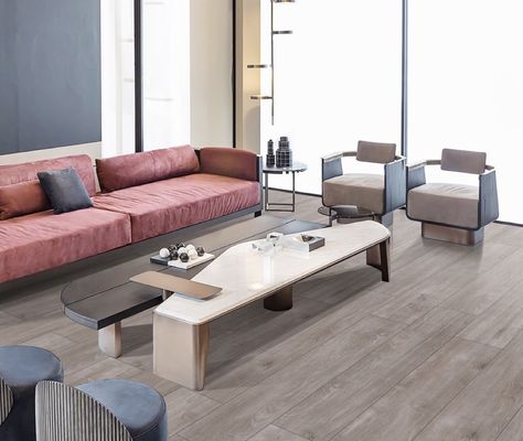 購入 滑らない茶色の木製ポルセランタイル 250x1500mm AAAグレード オンライン製造