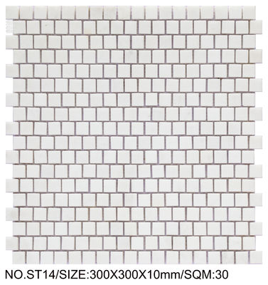 購入 ホワイト エレガント 300x300mm 天然石 モザイク リフォームとリビングルーム オンライン製造
