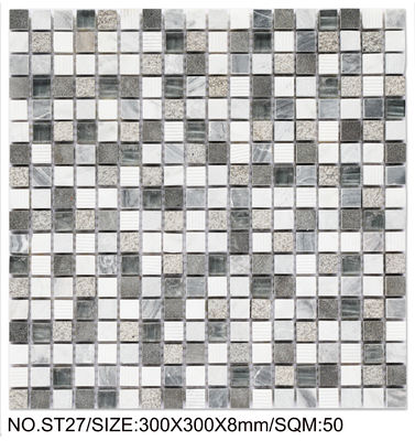 購入 耐磨性 汚れ性 方形 300×300mm 天然石 モザイク 建築 プロジェクト オンライン製造