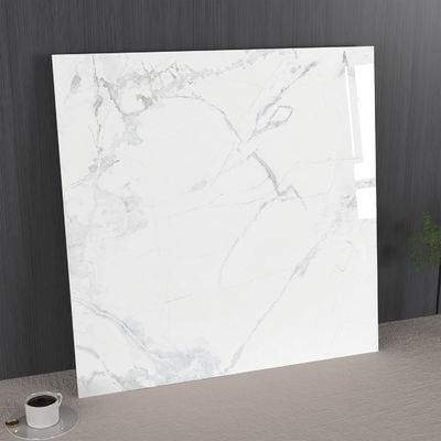 購入 Carrara Wear-Resistant And Modern Inside Floor 1000x1000mm Glazed Polished Porcelain Tile For Office Decoration オンライン製造