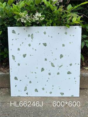 購入 防水・防滑 グレー 600×600mm 室内床 テラゾ セラミックタイル リビングルーム オンライン製造