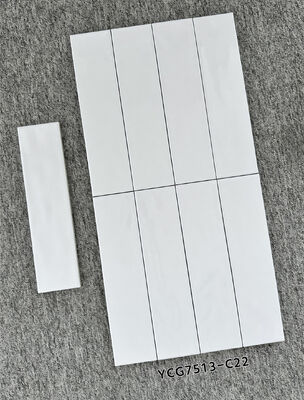 購入 リビングルームとバルコニー用の白、汚れに強い、75x300mm、光沢のある屋内セラミックウォールタイル オンライン製造