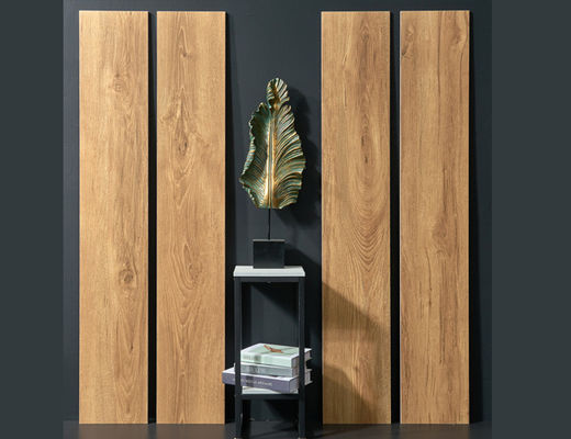 購入 250x1500mm 木目調磁器質タイル 白 0.05% 吸水率 オンライン製造