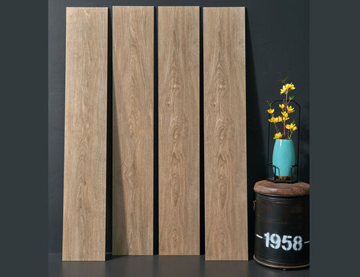 購入 250x1500mm 木材効果ポルセランタイル 9.5mm 壁と床の厚さ オンライン製造