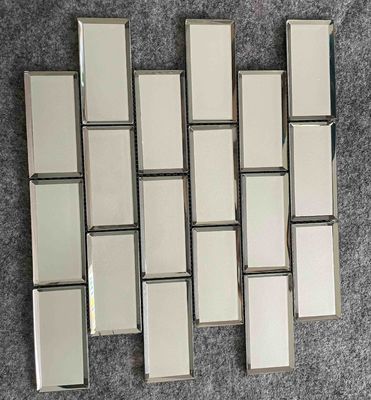 購入 300x300mm ガラスモザイクタイル プール用 虹色表面 オンライン製造