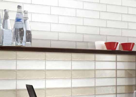 購入 モダン3Dインクジェット光沢セラミック壁タイル 75x300mm 耐酸性 オンライン製造