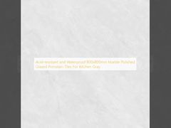 アシド耐性と防水性 800x800mm マルマーに磨かれたガラスのポルセランタイル キッチン灰色