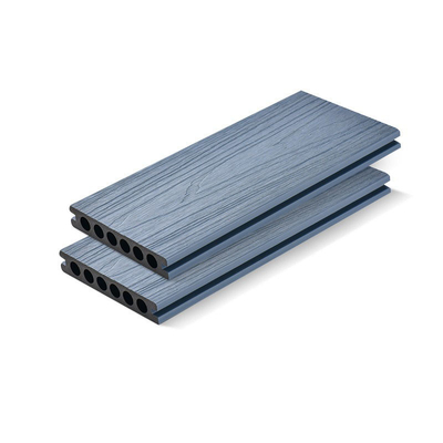 138x23mm WPCのDecking板灰色の共同突き出された木プラスチック屋外の床張りの庭台地