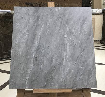 抗菌性マットグラス 400x400mm マルマー型 陶器式 田舎風の床タイル リビングルーム 灰色 飾り付けタイル ベッドルーム