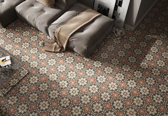 レトロ 250×250mm キッチン用セラミック・ラスティック・タイル 浴室用エコ・フレンドリー・ウォールタイル