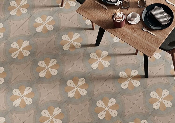 茶色の耐酸性セラミック素朴なタイル 20x20cm 屋内床