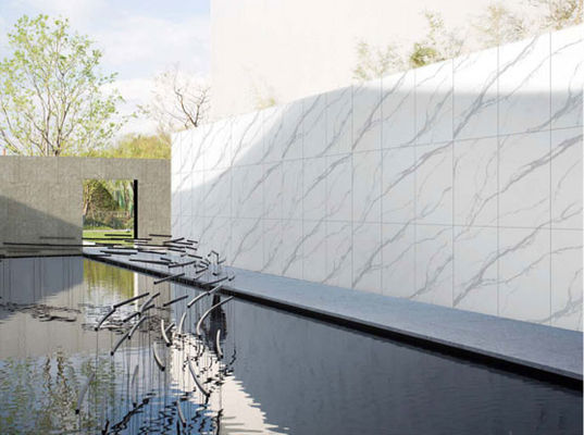 600x1200mm マットアンティークホワイト磁器カーテンウォールタイル