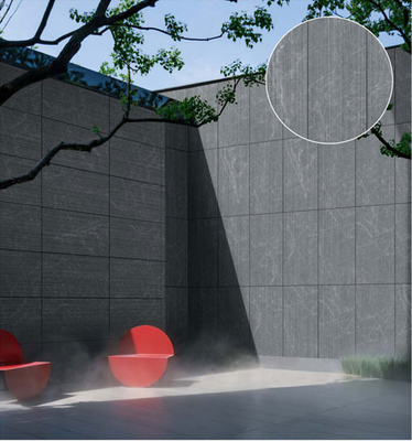 耐磨性マット アンティーク仕上げ ダークグレー 60x120cm 3Dラインカーテン 壁 ポーセランタイル テラスとバルコニー