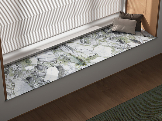 壁の内側 マルマー板と耐磨 160x320cm ポルセラン シンテレストーン板 リビングルーム用