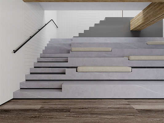 1600x3200mm マットグレー シンテレート 石板 ダイニングルーム