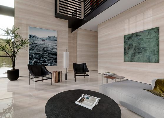 明るい黄色 1000x1000mm 耐久性 ステキな室内床 ポーリング グラス ポーセランタイル 家用