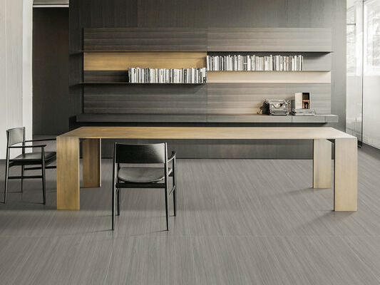 プロジェクトおよび建築用の灰色の防水性と耐久性のある 600x1200mm 屋内床木製磁器タイル