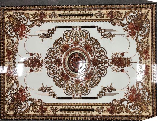 600×600mm 白色 カララ 水晶磨きポルセランタイル