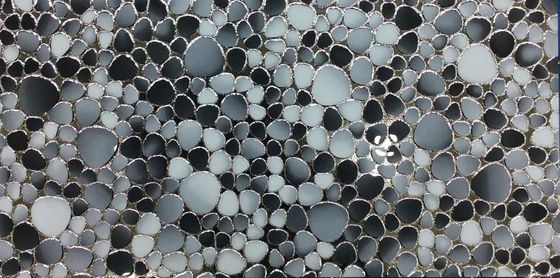 300×600mm 金色の水晶に磨かれた壁タイル 高級装飾