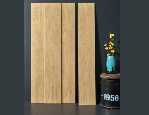 壁と床のためのベージュ木製ポルセランタイル 250x1500mm