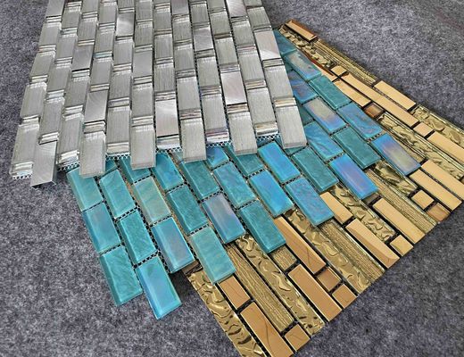 PRIMERA 8mmの贅沢なガラス モザイク・タイル リング設計ホテルの別荘300x300mm