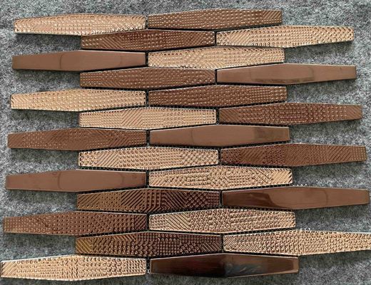 金属釉薬ガラスモザイクタイル 300x300mm プール用