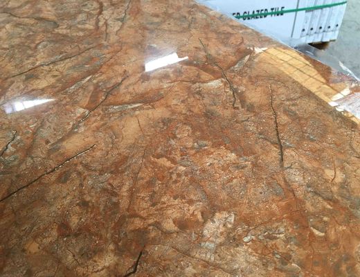 40x80cmの金色の床タイル、38kgs/Ctn SGS床はおよび壁ブラウンの黄色をタイルを張る